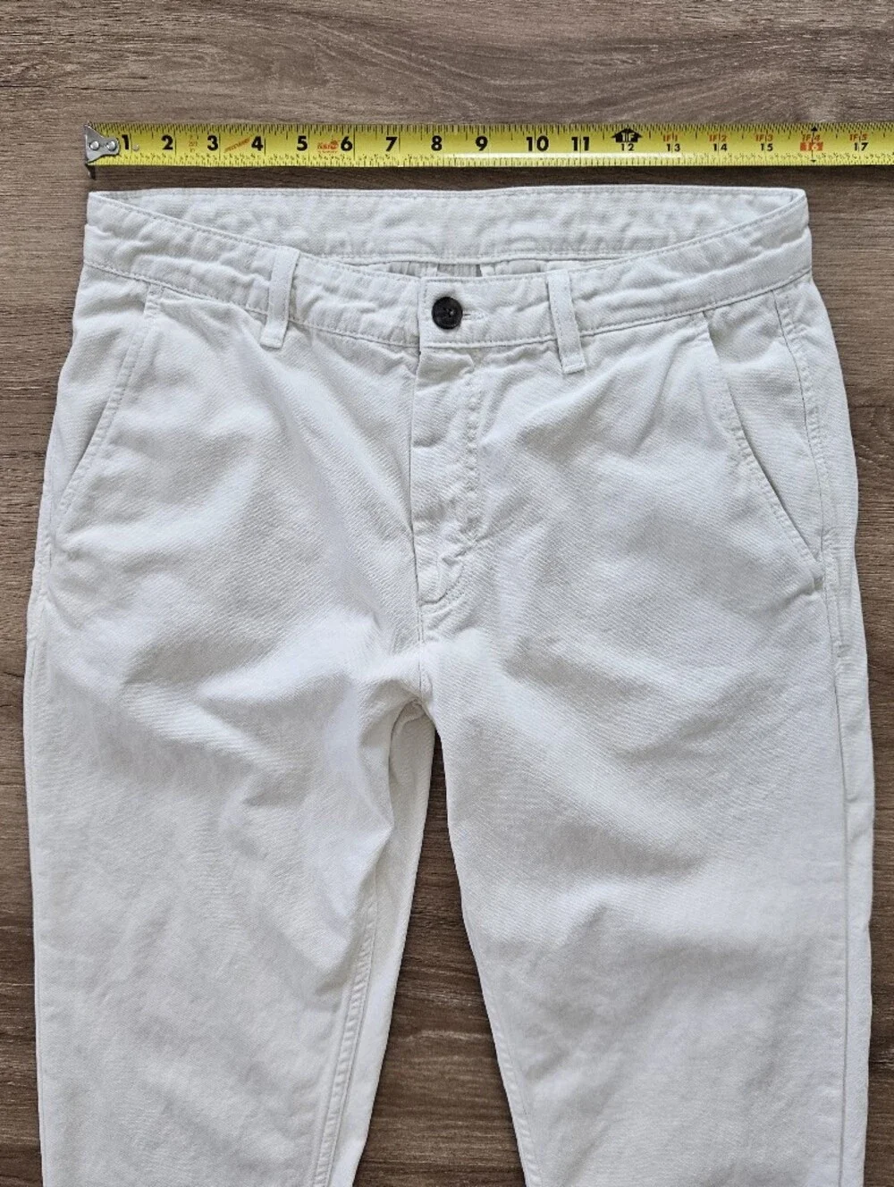 Zara Off-White Slim Chino Jeans Size 31